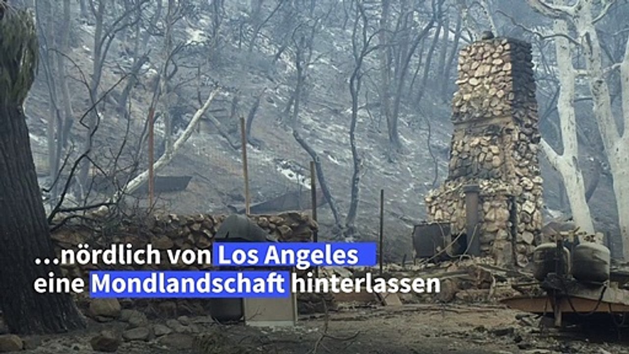 "lake fire" hinterlässt mondlandschaft in kalifornien
