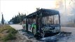 Buses set ablaze on way to evacuate Syrian villages