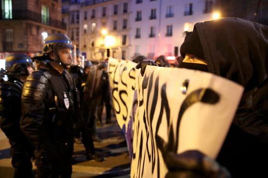 Violence in Paris during protest against police rape