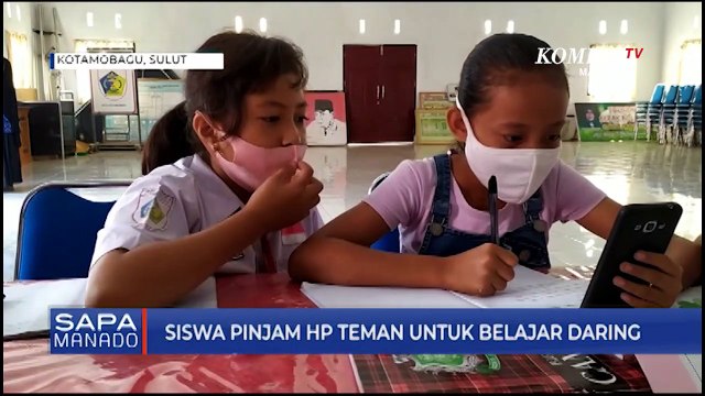 Demi Belajar Daring Siswa Pinjam HP Teman