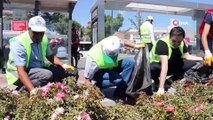 Gönüllü sokak işçileri şehir temizliği yaptı