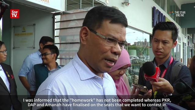 Pakatan Harapan yet to finalise seat distribution for GE14