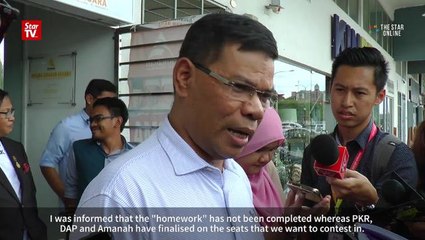 Pakatan Harapan yet to finalise seat distribution for GE14
