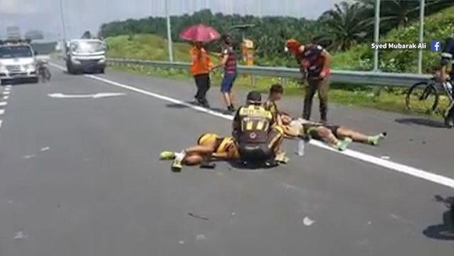 Four para-cyclists injured in hit-and-run