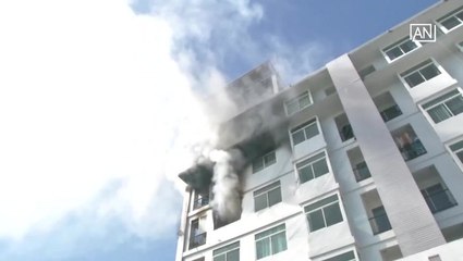 [NTV 030718] Police hero seen on camera saving pregnant woman from buliding on fire