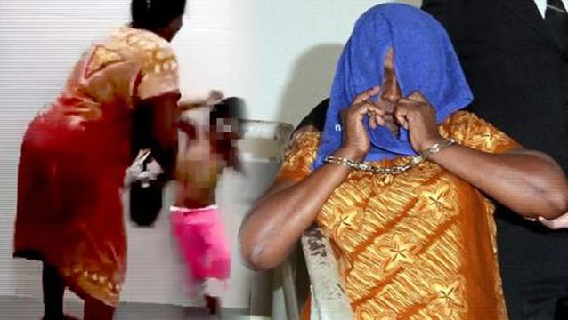 Woman in child beating video pleads not guilty to abuse charge