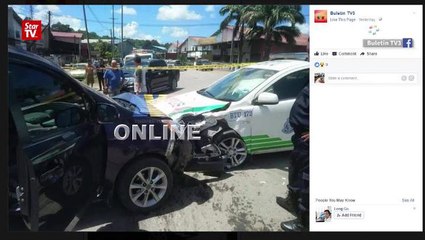 Youth rams into police vehicle to escape from roadblock