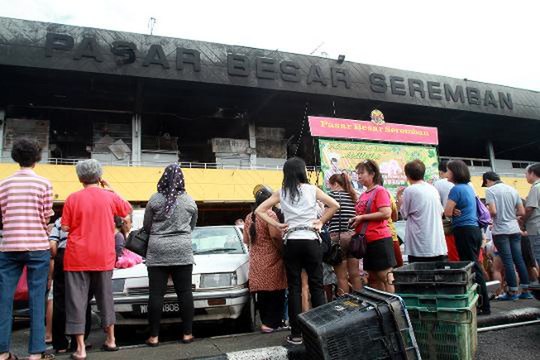 Municipal Council to assist with those affected in the Seremban wet market fire