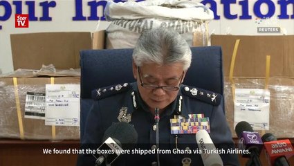 Descargar video: Customs Dept. seizes RM5mil worth of pangolin scales