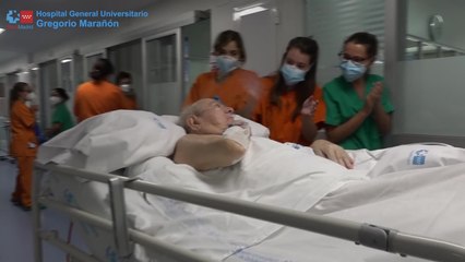 Trasladado a planta al paciente Covid que más tiempo ha estado en una UCI