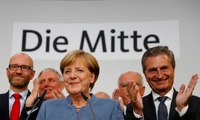 Angela Merkel wins fourth term - exit polls