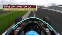 Fernando Alonso crashes in Indy500 practice