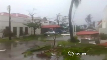 Hurricane Maria pounds Dominica