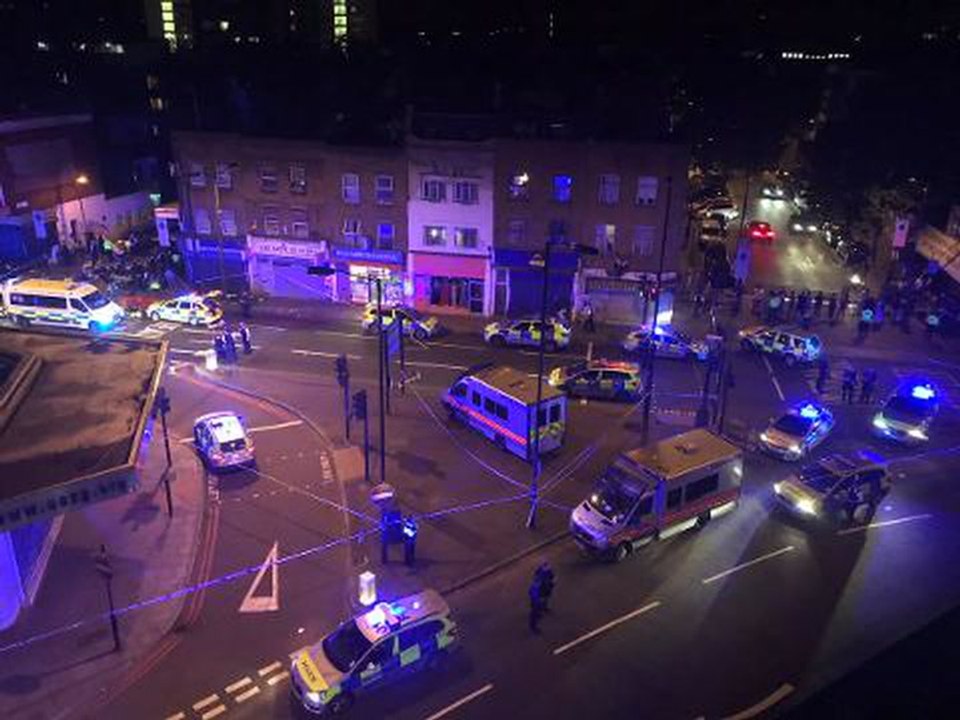 Vehicle rams worshippers near London mosque