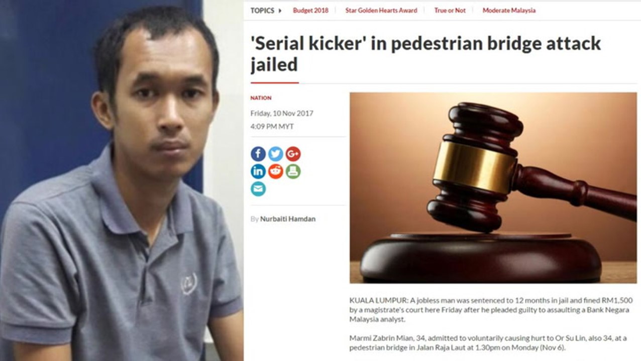 Serial kicker jailed for 12 months