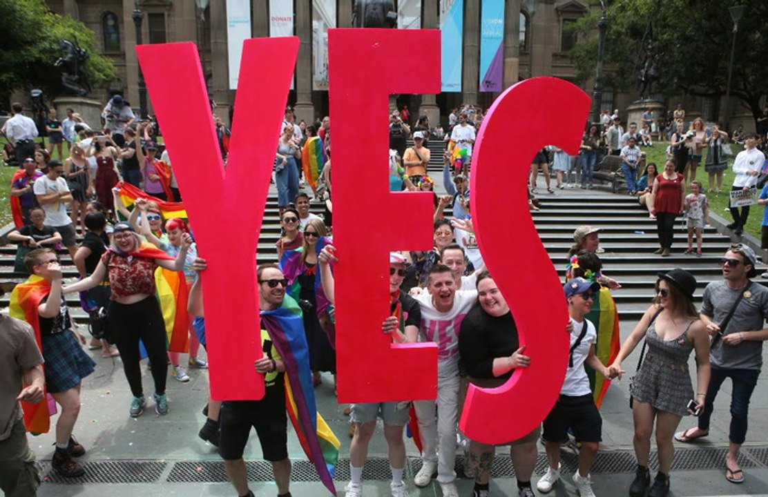 Aussies say 'yes' to same-sex marriage