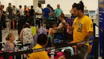 Stranded travelers crowd Puerto Rico airport in hopes of way out