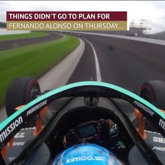 Fernando Alonso crashes in Indy500 practice