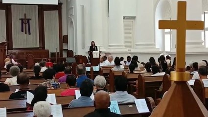 Good Friday service and hot cross buns