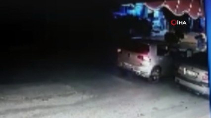 Maltepe'de bekçilere ateş açan hırsızlar yakalandı...Çatışma anı güvenlik kamerasında