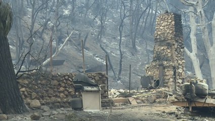 Homes and cars destroyed in massive wildfire