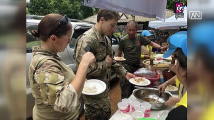 [NTV 040718] Foreign officers taste Thai food during cave rescue