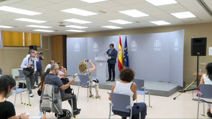 Salvador Illa en rueda de prensa