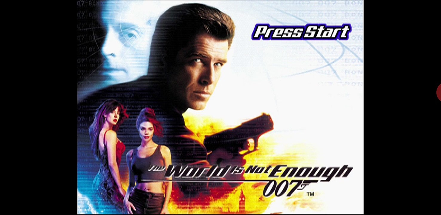 007 James Bond The World Is Not Enough, Pierce Brosnan, game intro anf first mission video. PS1