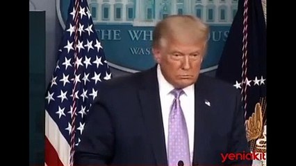 Muhabirin o sorusu üzerine Trump’ın nutku tutuldu!