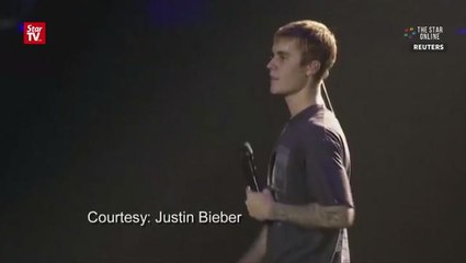 Justin Bieber explains why he walks out of Manchester concert
