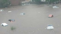 Waterlogging, cars drowned, Jaipur receives heavy rainfall