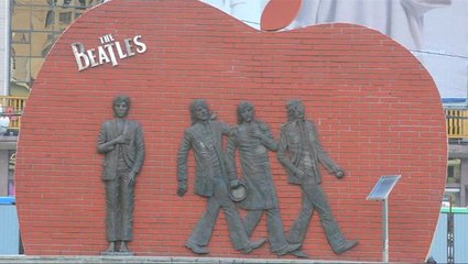 Mongolians protest as bulldozers threaten Beatles monument