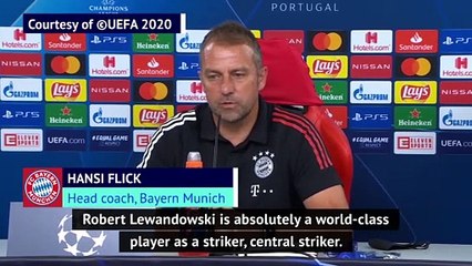 Lewandowski 'world class', but Messi best in the world - Flick