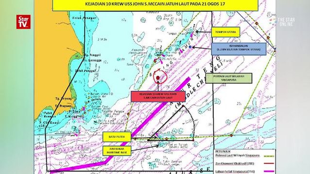 US Navy destroyer collision: Malaysia assisting in search for 10 sailors