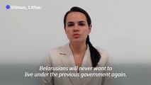 Belarus vote challenger Svetlana Tikhanovskaya calls for 'peaceful' protests in all cities