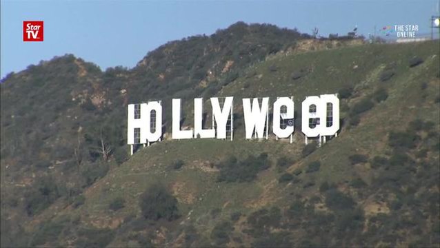 Hollywood sign changed to 'Hollyweed'