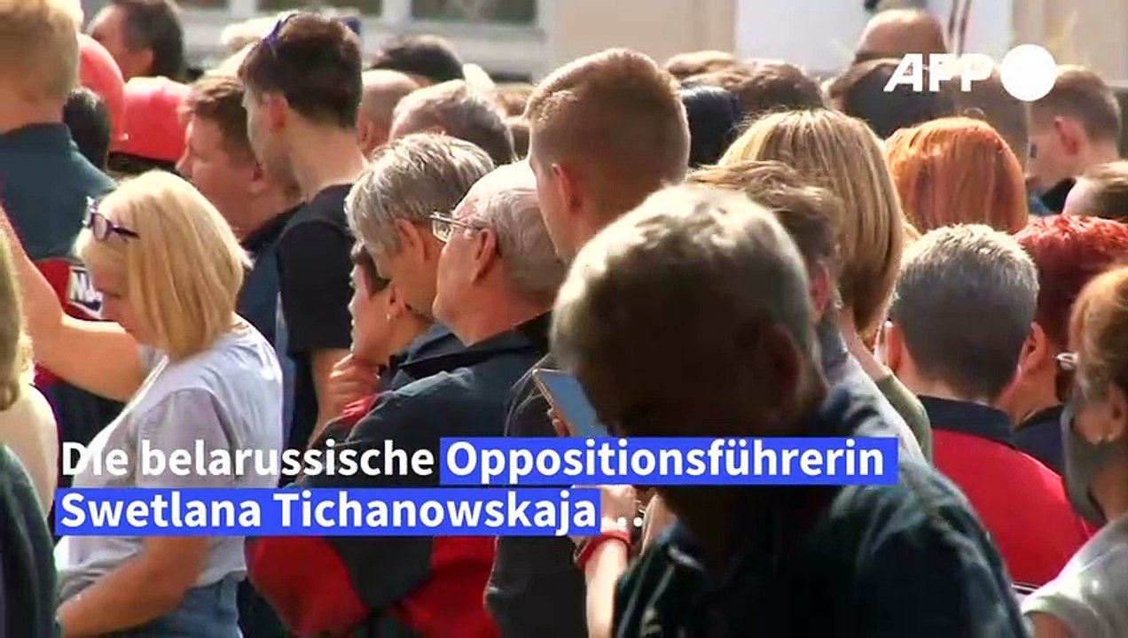 Oppositionskandidatin ruft zu friedlichen Protesten in ganz Belarus auf