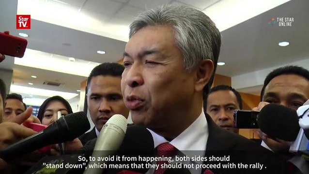 Call off rallies, Zahid tells Bersih, Red Shirts