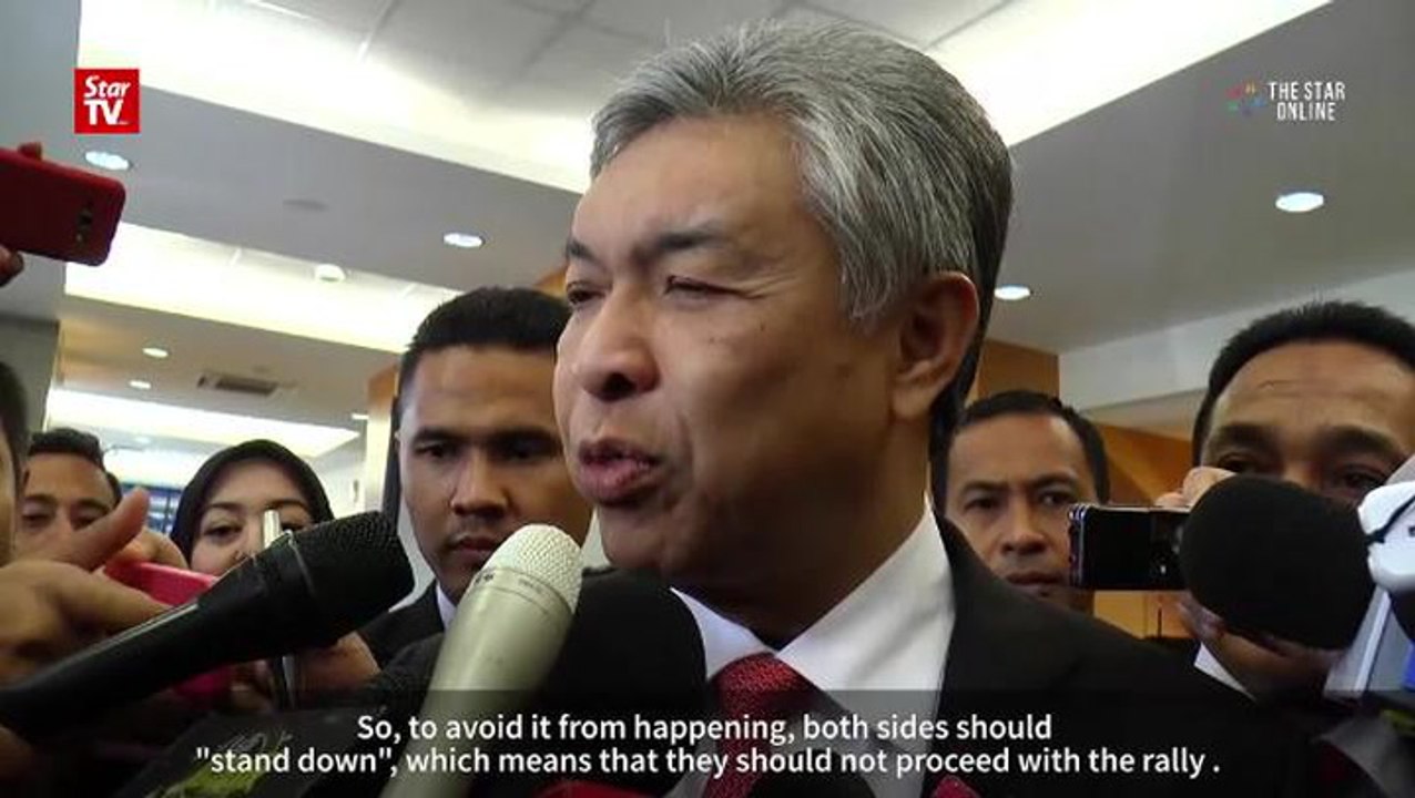 Call off rallies, Zahid tells Bersih, Red Shirts