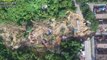 Aerial view of the Serendah landslide site