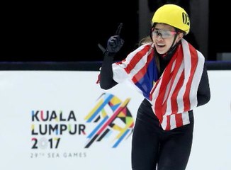 KL SEA Games: Speed skater Anja Chong wins gold for Malaysia