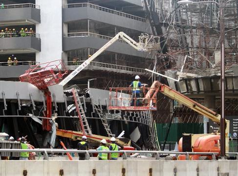Pedestrian bridge collapse: One dead, at least five injured