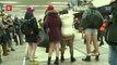 Warsaw residents brave weather for annual No Pants Subway Ride