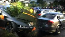 Teen driver hurt, Lamborghini damaged in accident