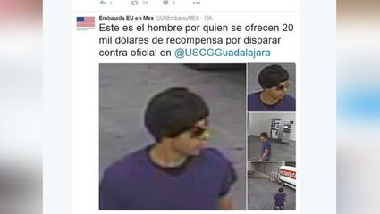 US$20,000 reward for US official's shooter in Mexico
