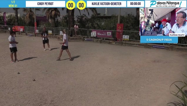 Demi-finale du tête-à-tête Cindy PEYROT vs Kaylie VICTOOR-DEMETER : Palavas pétanque 2020