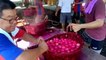 Thousands of red eggs up for grabs at temple