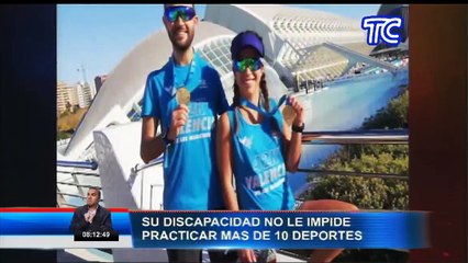Ecuatoriano con discapacidad competirá en una carrera de larga distancia en España