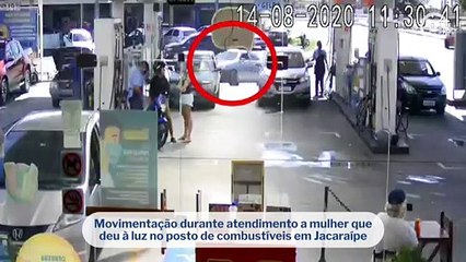 Mãe da a luz em posto de gasolina na serra