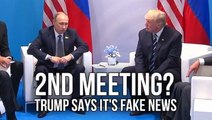 Trump and Putin said to have held undisclosed meeting at G20 but Trump says it's 'fake news'